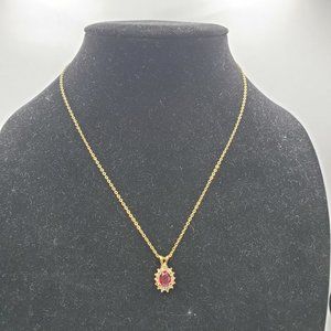 LIND 14K GE Signed Pendant Necklace
